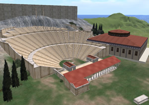 The Theatre of Dionysus on Theatron island.